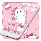 Pink Cute Cloud.Cat Theme icon