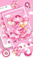 Cute Pink Cartoon Lovely Elephant screenshot 1