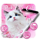 Rosa peludo lindo gato APK