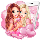 Pink Cute Girls Theme APK