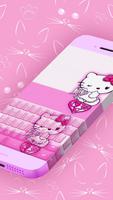 Pink Kitty Keyboard capture d'écran 1