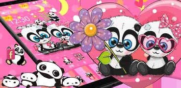 Rosa Netter reizender Panda