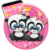 Pembe sevimli güzel panda