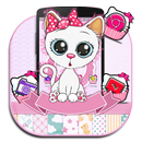 Pink Cupcake Cute Pink Kitty APK