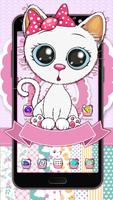Pink Cupcake Cute Pink Kitty Poster
