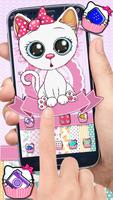 Pink Cupcake Cute Pink Kitty captura de pantalla 1