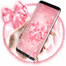 Розовый бант Diamond Theme APK