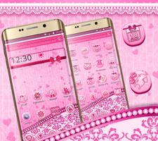Tema de Pink Bow Launcher Poster