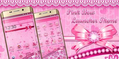 Tema de Pink Bow Launcher captura de pantalla 3
