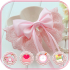 Różowa Koronkowa Wstążka Temat Pink Lace Ribbon ikona