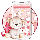 Pink Bear Cute Cartoon Theme APK