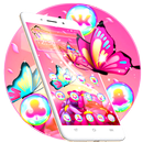 Gorgeous Pink Butterfly Theme APK