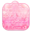 APK Pink bubble Keyboard Theme