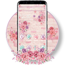 Pink Girly flower Wall Theme APK