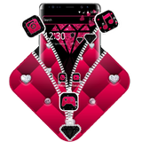 Pink Diamond Zipper Theme icon
