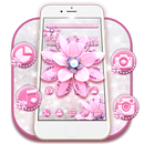 APK Pink Diamond Flower Theme