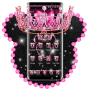 Pink Diamond Shiny Bow Theme APK