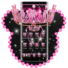 Pink Diamond Shiny Bow Theme Zeichen