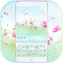 APK Pink Flowers Keyboard Theme