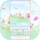 Pink Flowers Keyboard Theme icon