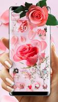 Pink Fresh Rose Theme ภาพหน้าจอ 2