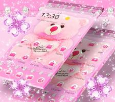 Pink Cuteness Teddy Bear Theme syot layar 1