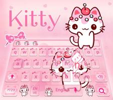 Pink love kitty theme live wallpaper so adorable syot layar 3