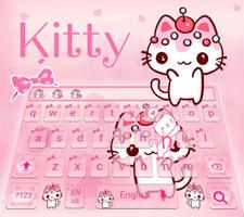 可愛粉紅色小貓動態壁紙主題 海報