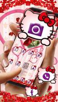 2 Schermata Pink Kitty Red Rose Theme