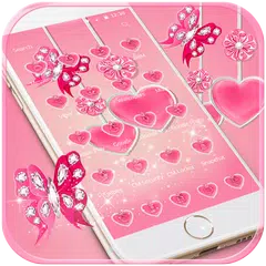 download Rosa tema amore cuore APK