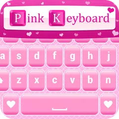 Liebe in rosa Tastatur