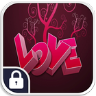 Pink Love Lock Screen icône
