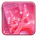 Pink Love Paris Eiffel Theme APK