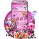 Rosa Liebes-Rosen-Garten-Thema APK