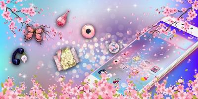 Romantic Pink Sakura Theme capture d'écran 3