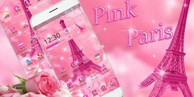 Pink Paris Eiffel Tower Theme скриншот 3