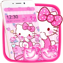 Descargar APK de Tema de princesa rosa Kitty