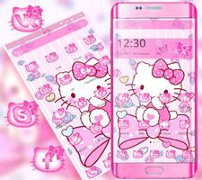 Pink Princess Kitty Theme स्क्रीनशॉट 2