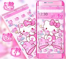 Pink Princess Kitty Theme 스크린샷 2