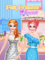 Pink Princess Makeover Salon Affiche