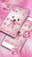 Pink Cute Puppy Theme screenshot 1