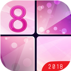 Pink Piano tiles 2018 icône