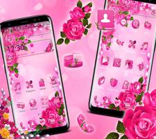 Pink Romantic Rose Theme screenshot 1