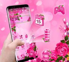 Pink Romantic Rose Theme screenshot 2
