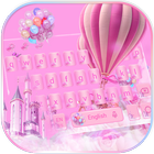 Pink Balloon Keyboard Theme icon
