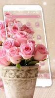 Tema Rosa Romântica Flor Rosa imagem de tela 2