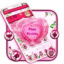 Pink Rose Happy Birthday Theme APK