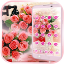 담홍색 장미 꽃 애정 테마 APK