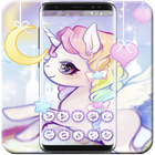 Smile Rainbow Unicorn Theme आइकन