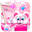 Cute Pink Teddy Theme